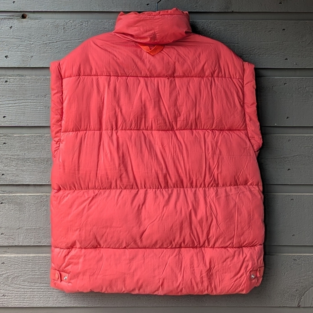Free People Movement In A Bubble Puffer Vest Coral Orange Size XS Oversized - Picture 4 of 12